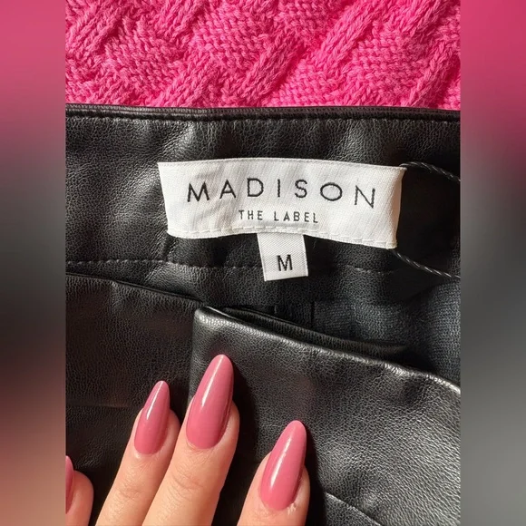 Brand new tags Black Leather Pants - Picture 7 of 16